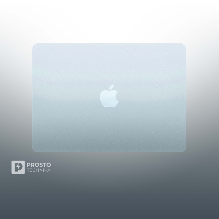 Ноутбук Apple MacBook Air 13" (M4, 8C CPU, 10C GPU, 2025) 16 ГБ, 256 ГБ SSD,Sky Blue MC6T4, английская раскладка